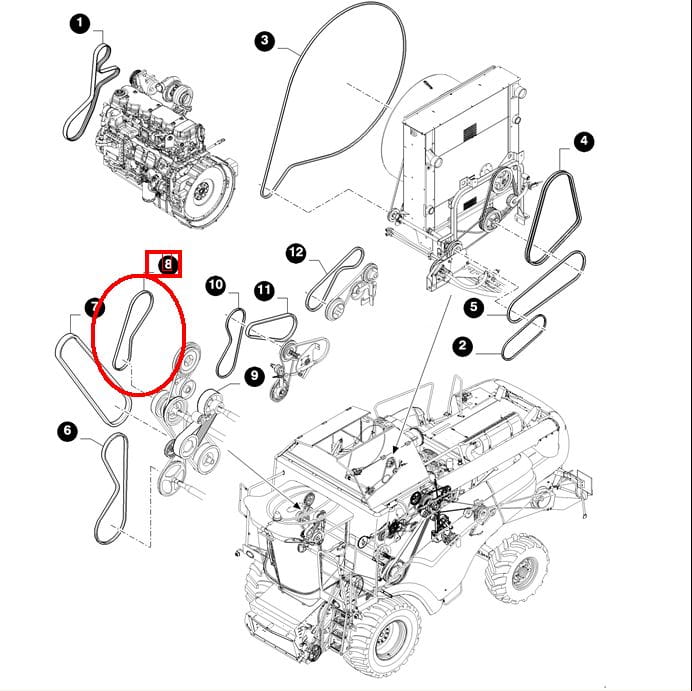 PAS SEPARATORA NEW HOLLAND CASE 84073933