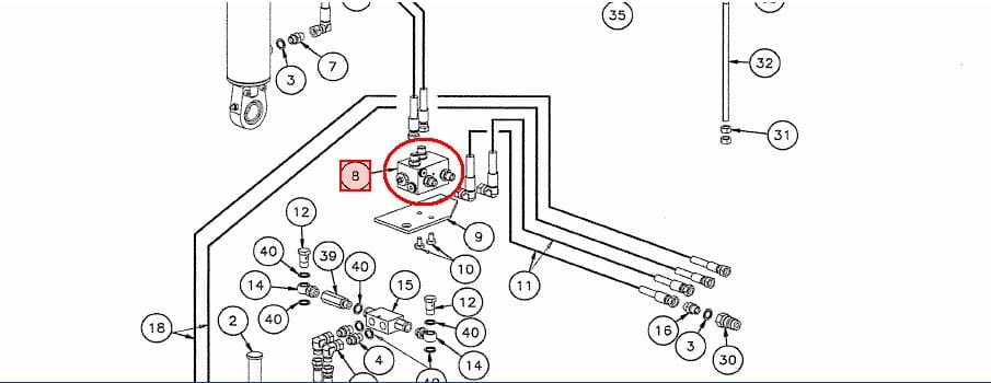 ГИДРАВЛИЧЕСКИЙ КУБ 3/8 " KVERNELAND KK012740