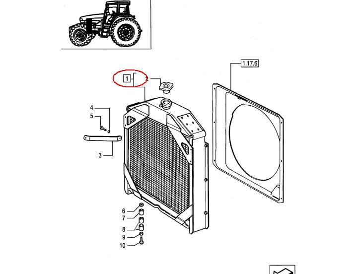 КУЛЕР ДЛЯ ВОДЫ NEW HOLLAND CASE 5096599