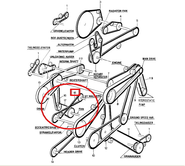 ШЕЙКЕР РЕМЕНЬ ДЛЯ TC56 NEW HOLLAND 80431784-431784
