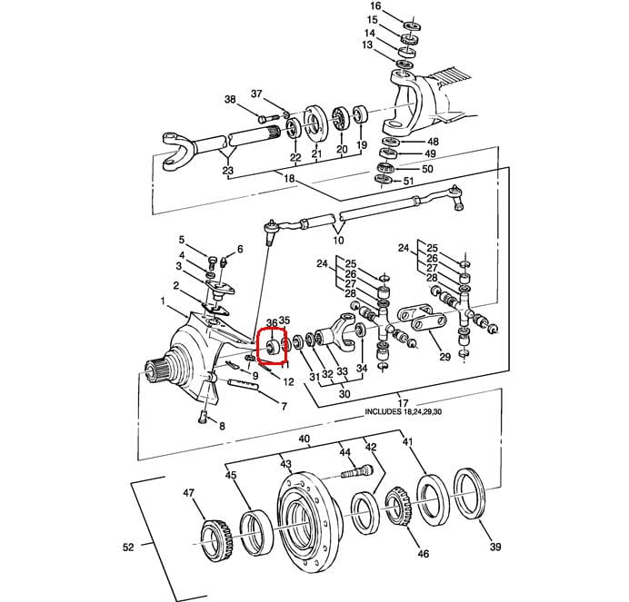 КОРПУС 235628A1 - 86014002 - 84173605 НОВОЙ ГОЛЛАНДСКОЙ ЛАТУННОЙ ВТУЛКИ