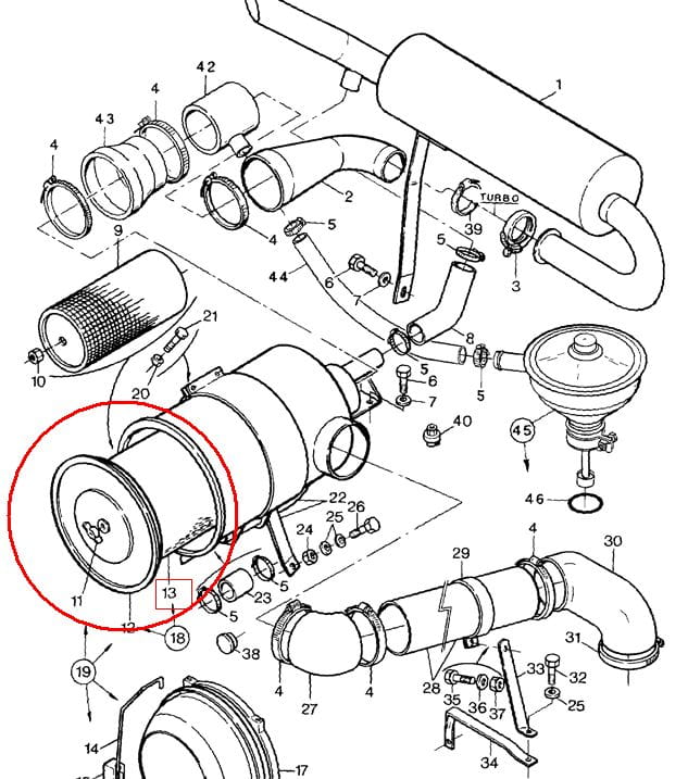 НАРУЖНЫЙ ВОЗДУШНЫЙ ФИЛЬТР NEW HOLLAND 87682981 - 80913927