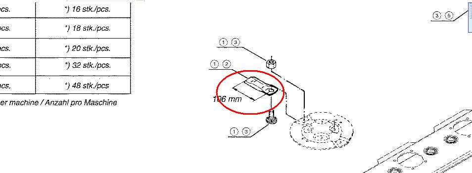 РЕЗАК ДЛЯ ГАЗОНОКОСИЛКИ KVERNELAND НОВОГО ТИПА KT5611050001