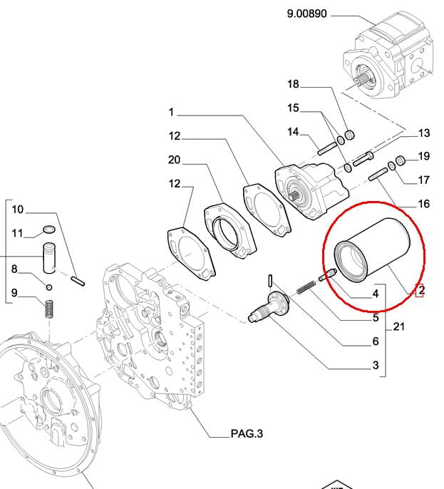 ФИЛЬТР КОРОБКИ NEW HOLLAND 76094125 - 76086226 - 84478016