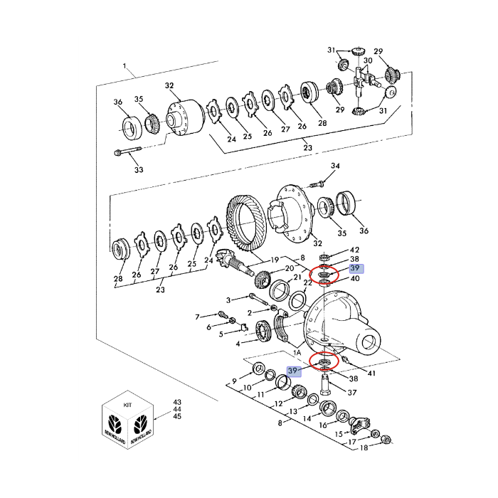 Прокладка New Holland CASE CNH 86505013 - 1347432c2