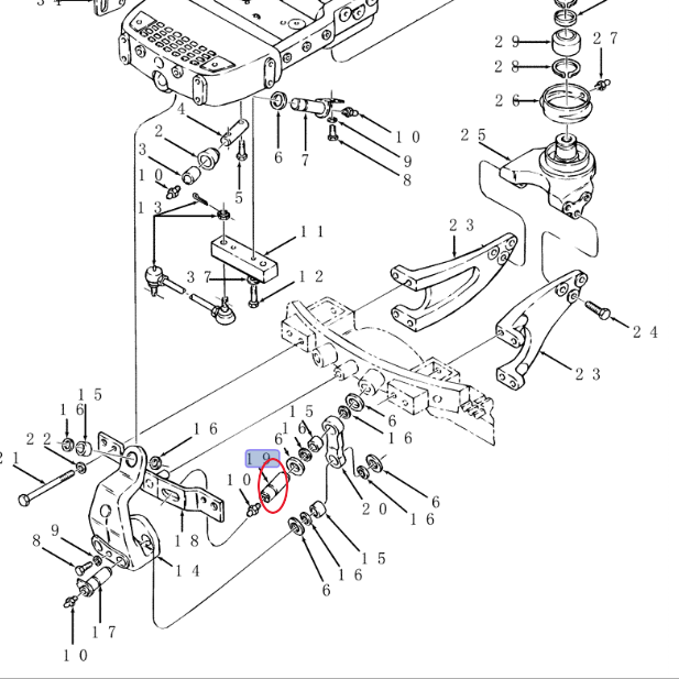 ШТИФТ ПОДВЕСКИ CNH 9824074