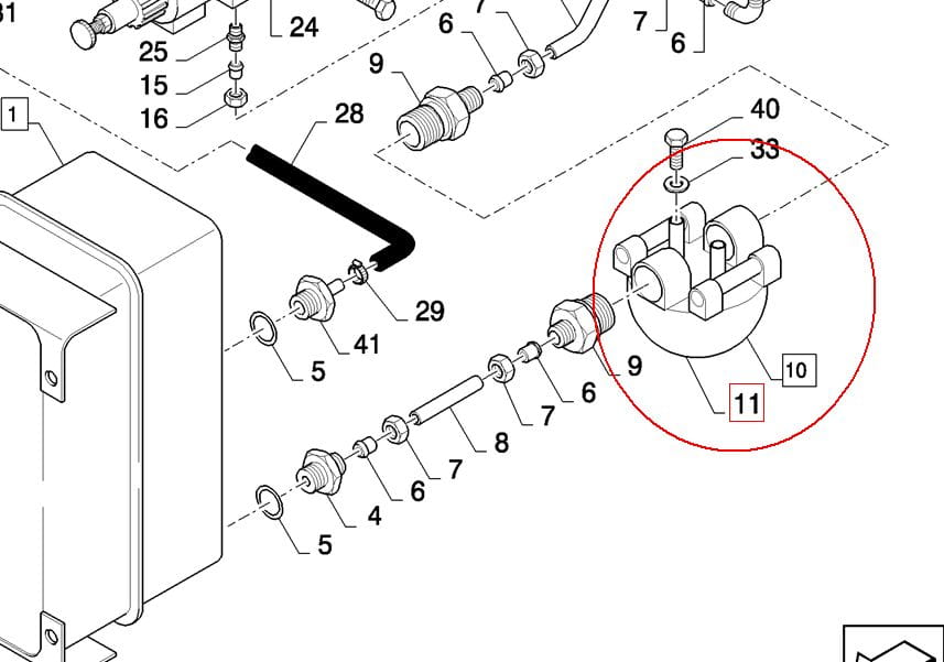 FILTR HYDRAULIKI NEW HOLLAND CASE 84078520