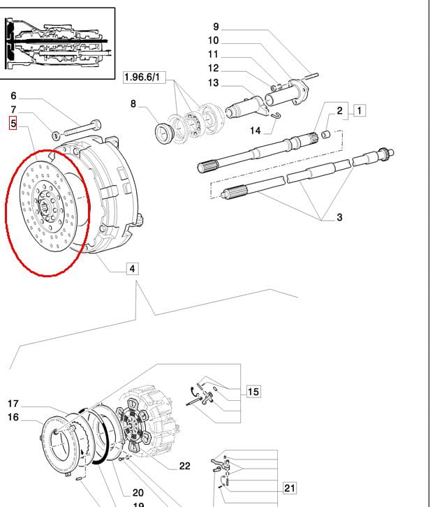 ДИСК СЦЕПЛЕНИЯ NEW HOLLAND CASE 5167937