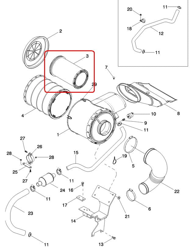ВНУТРЕННИЙ ВОЗДУШНЫЙ ФИЛЬТР NEW HOLLAND CASE 87408705-84476647