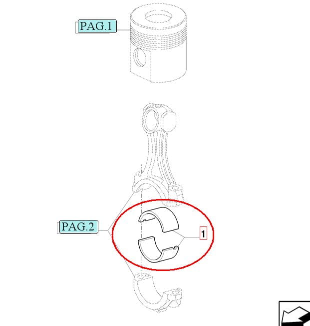 ШАТУННАЯ ВТУЛКА NEW HOLLAND CASE 87790304