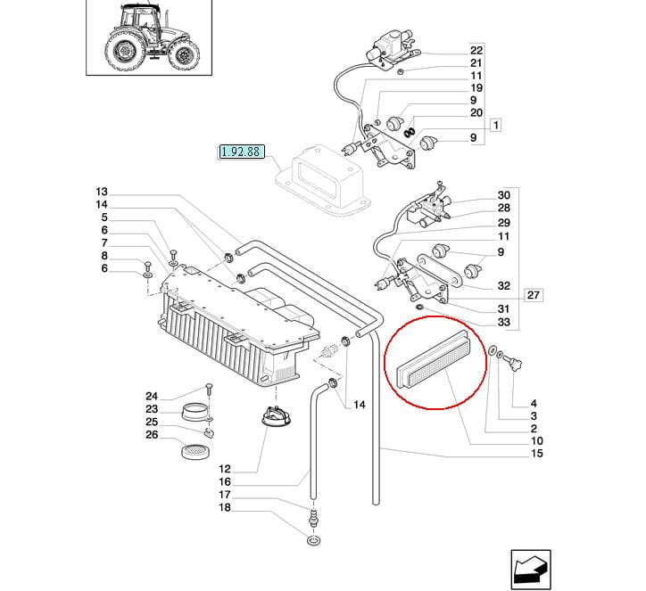 ФИЛЬТР КАБИНЫ NEW HOLLAND CASE 87603874-5094483