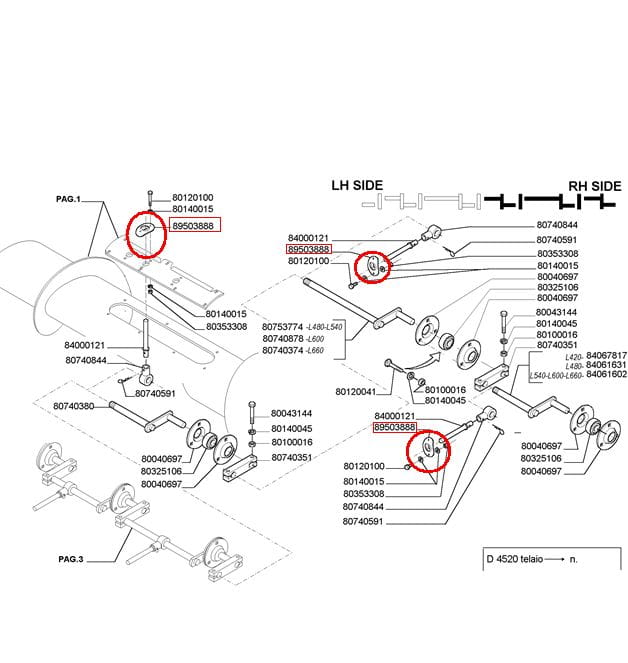 НАПРАВЛЯЮЩАЯ NEW HOLLAND CASE 86632613, 89503888