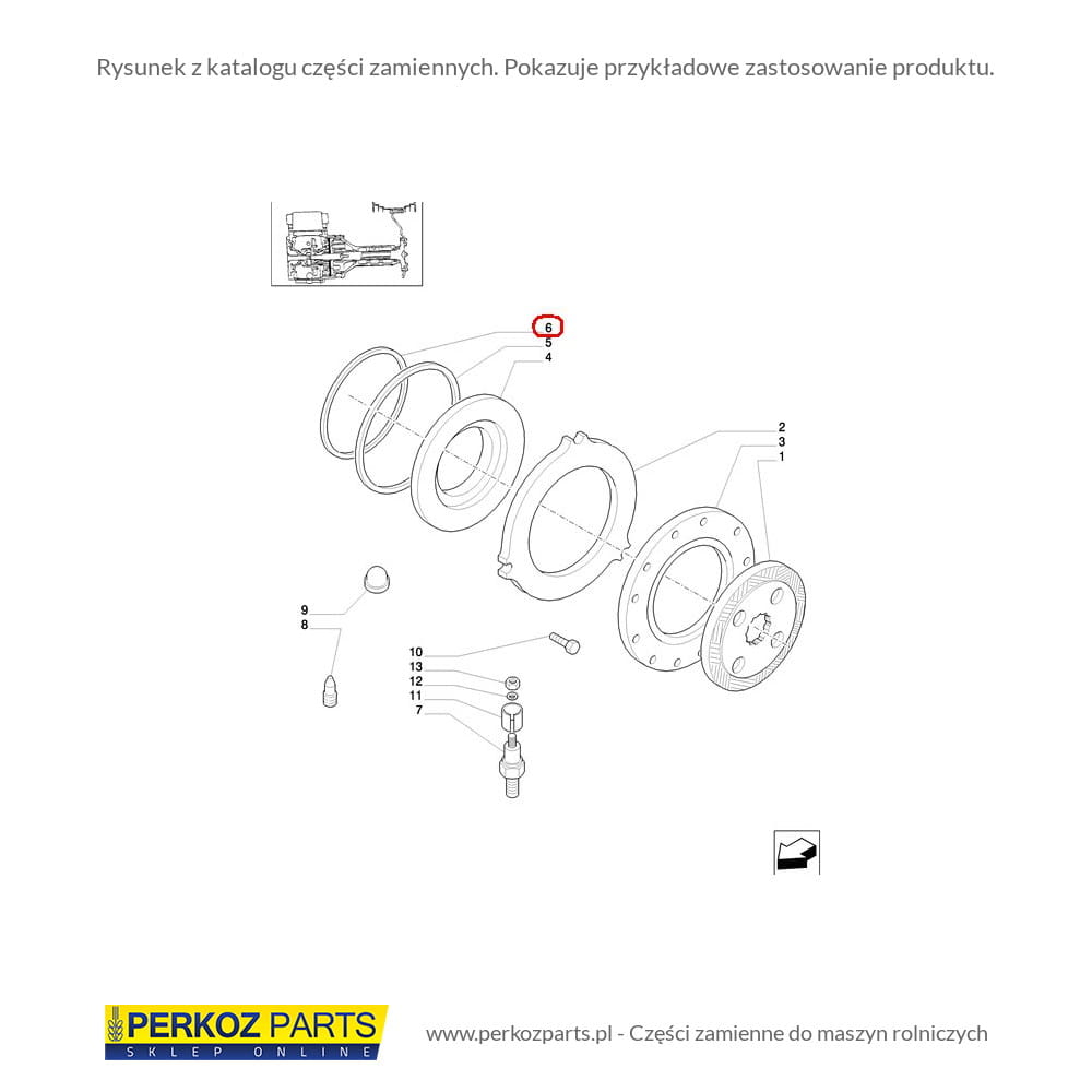 ПРОКЛАДКА ТОРМОЗОВ NEW HOLLAND CASE STEYR 5195253
