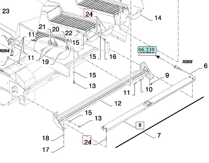 АМОРТИЗАТОР ДАТЧИКА ПОТЕРЬ NEW HOLLAND CASE 89513734-84131033