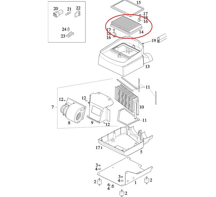 ФИЛЬТР КАБИНЫ NEW HOLLAND CASE 47106551 - 1-34-584-630 - 47984110