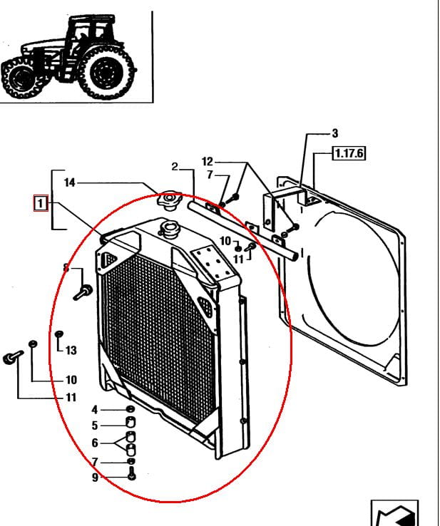 КУЛЕР NEW HOLLAND CASE 84172100 - 5096595 - 5099122