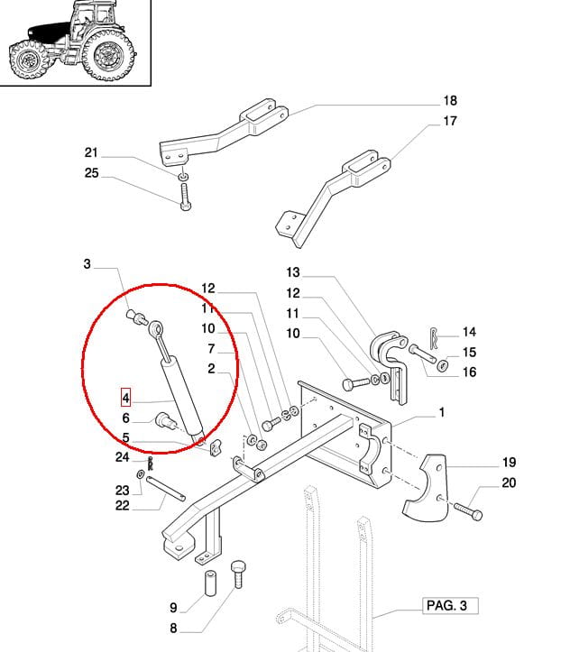 ГАЗОВЫЙ ПРИВОД КАПОТА 5166403