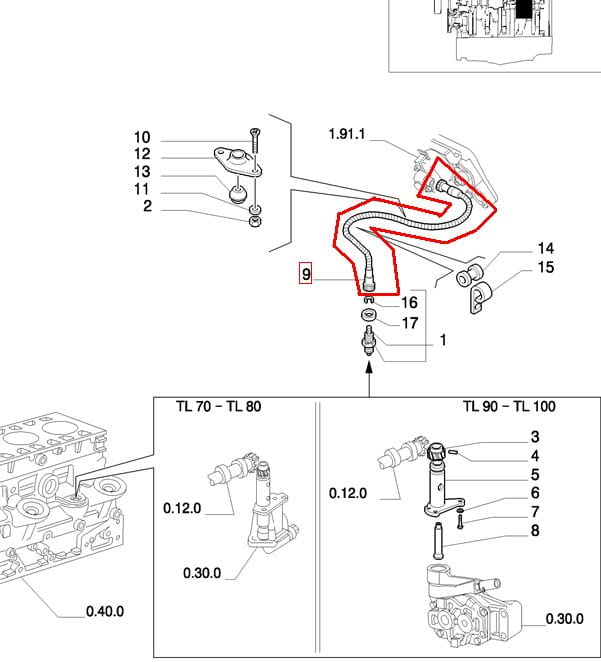 КАБЕЛЬ МОТОЧАСОВ NEW HOLLAND CASE 5178454