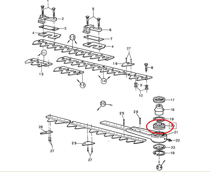 ПОДШИПНИК ГОЛОВКИ КУСТОРЕЗА NEW HOLLAND 89806311-9806311