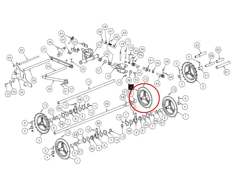 КОЛЕСО УПАКОВЩИКА 480MM KVERNELAND KK077820-KK07782188