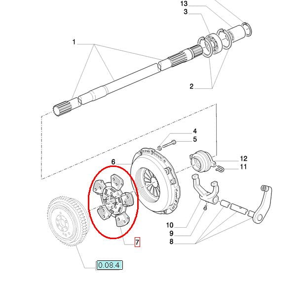 ДИСК СЦЕПЛЕНИЯ NEW HOLLAND CASE 5165650